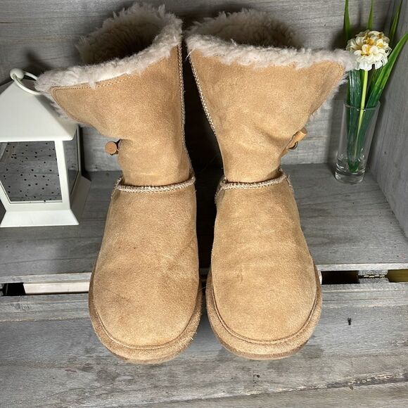 Bjorndal Joey Leather Wool Lined Boots Shoes Winter Boots - Picture 2 of 8